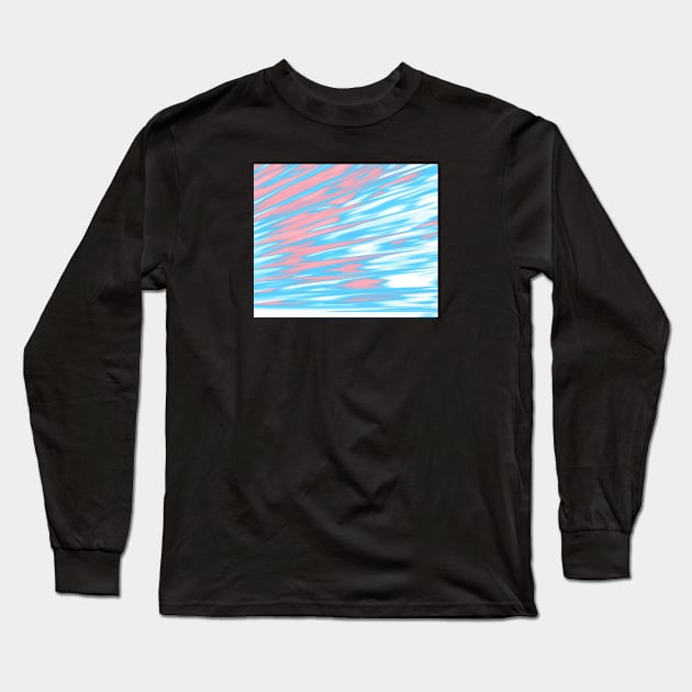 Transgender Pride Shining Reflective Pleats Long Sleeve T-Shirt by VernenInk